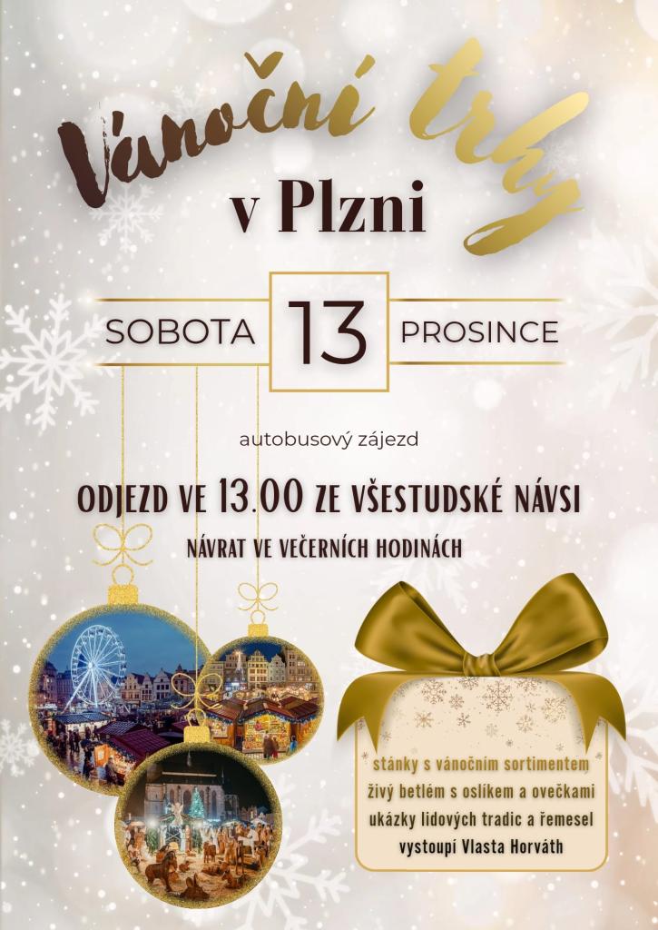 Zájezd na adventní trhy v Plzni