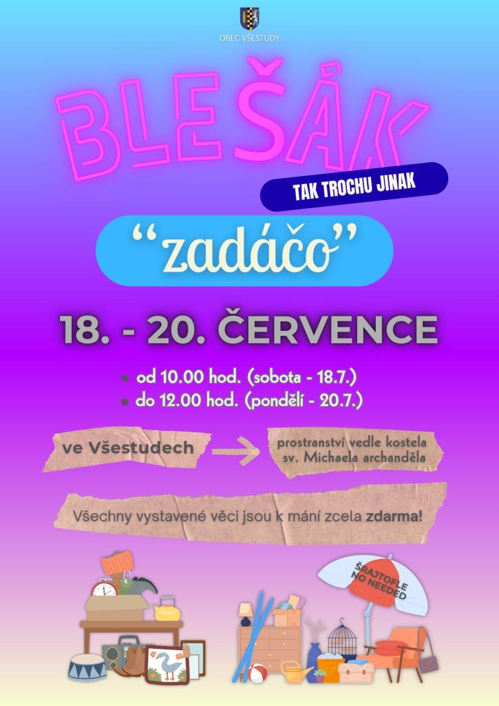 Blešák zadáčo_plakát